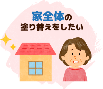 家全体の塗り替えをしたい